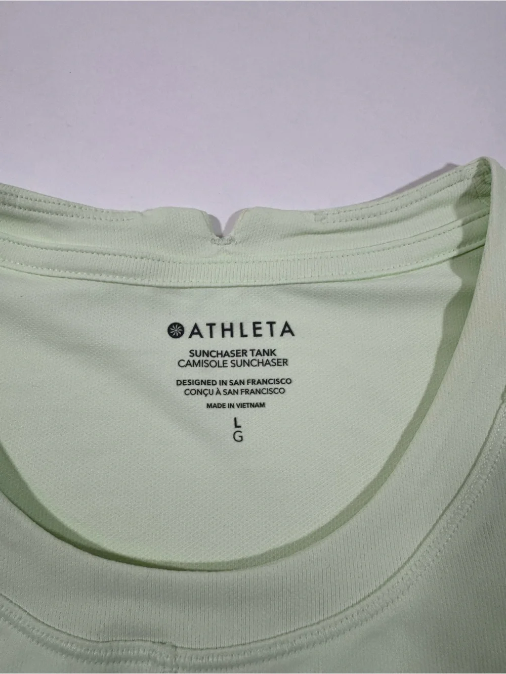 Athleta Sun chaser Tank Top Calypso Mint Green